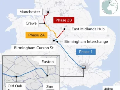 HS2 Route Map