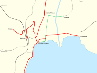 New Tram-Train Line from Lugano Map