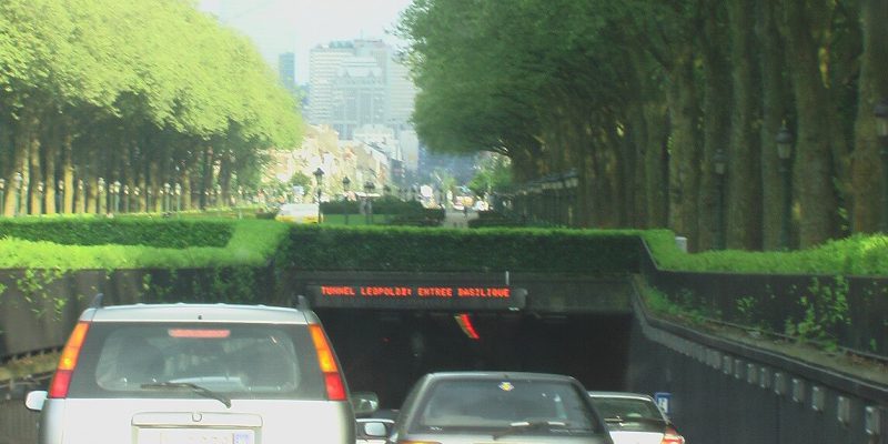 One of Brussels Capital Tunnels