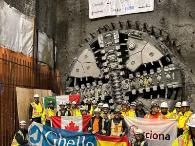 Phyllis TBM Breakthrough on Broadway Subway Project