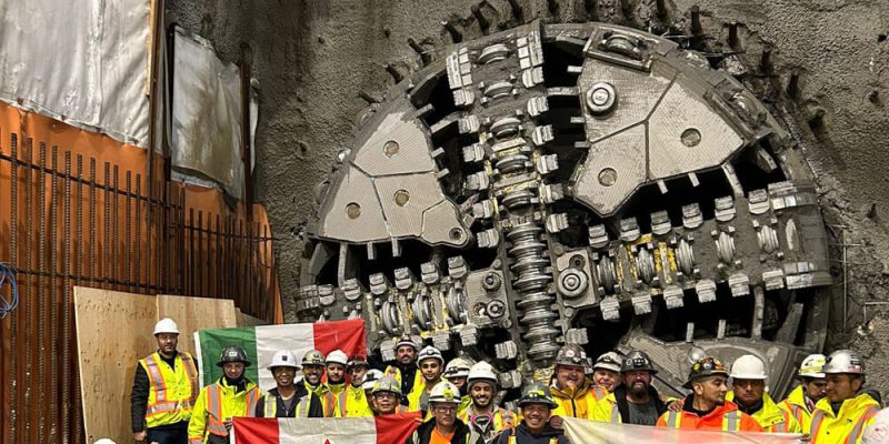 Phyllis TBM Breakthrough on Broadway Subway Project