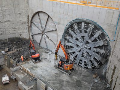 TBM Jill Breaktrough in Silvertown Tunnel Project