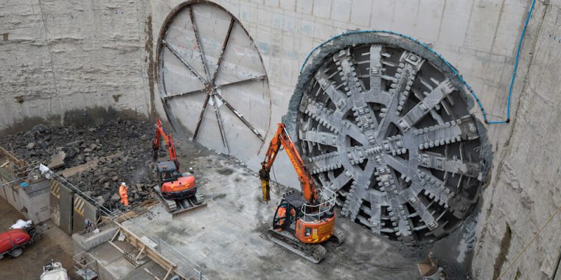 TBM Jill Breaktrough in Silvertown Tunnel Project