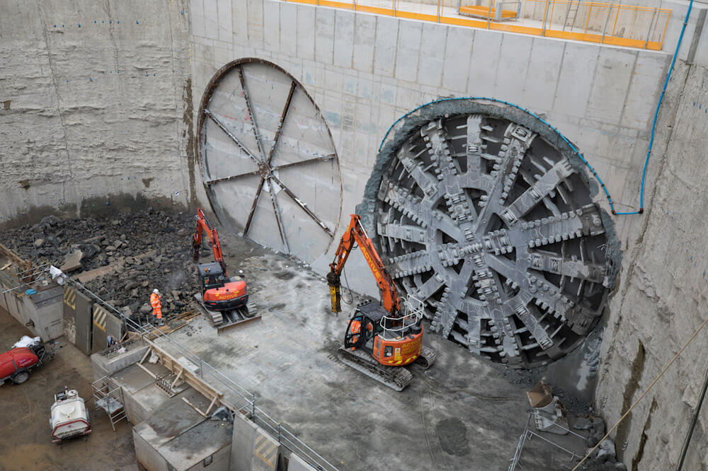 TBM Jill Breaktrough in Silvertown Tunnel Project