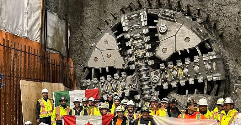 TBM Phyllis Breakthrough at Broadway Subway Mount Pleasant