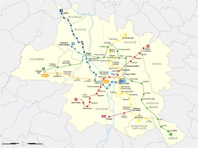 Toulouse Metro Map