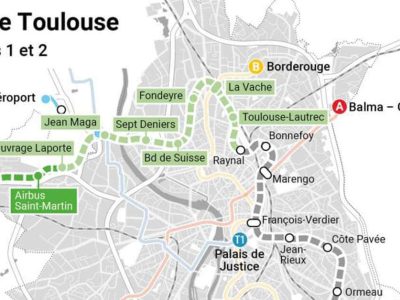 Toulouse Metro Route Map