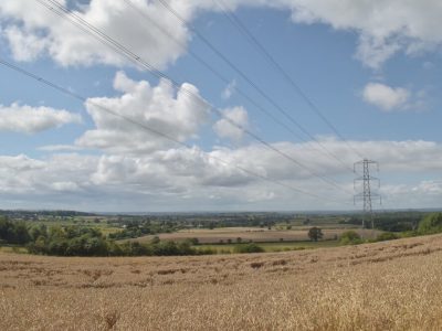 Wiltshire Overground Electricity Cable