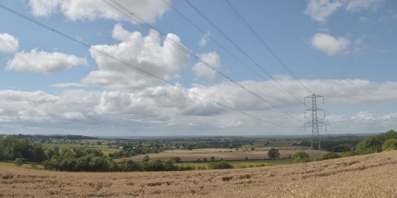 Wiltshire Overground Electricity Cable