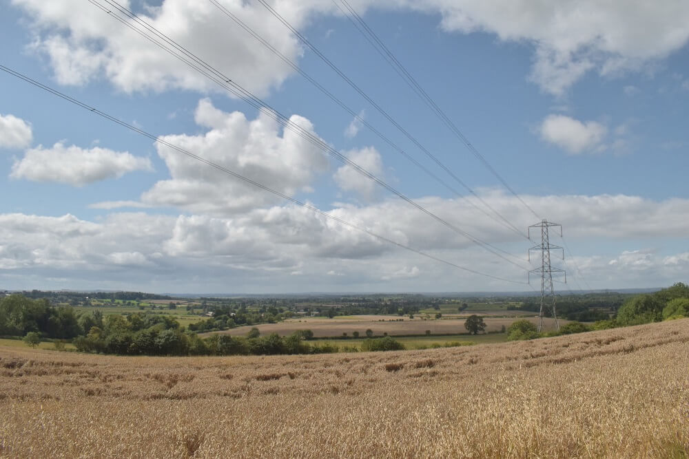 Wiltshire Overground Electricity Cable