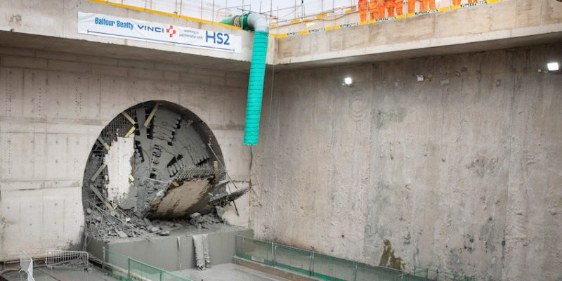HS2 First Twin Bore Tunnel Breakthrough