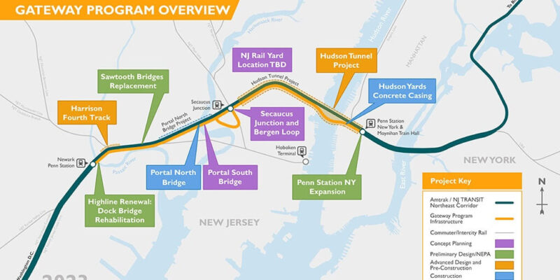 Hudson Tunnel Map