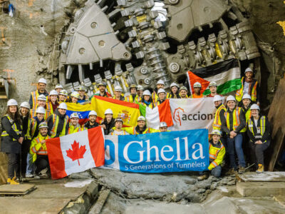 Millennium Line SkyTrain Extension TBM Breakthrough on Broadway City Hall Station