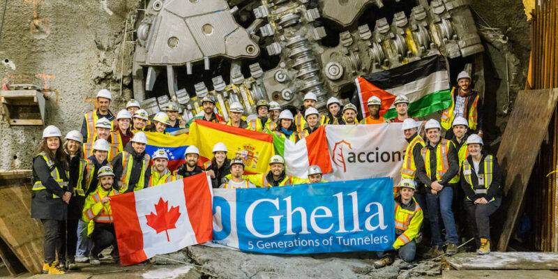 Millennium Line SkyTrain Extension TBM Breakthrough on Broadway City Hall Station