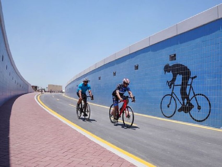 Cycling Tunnel in Meydan