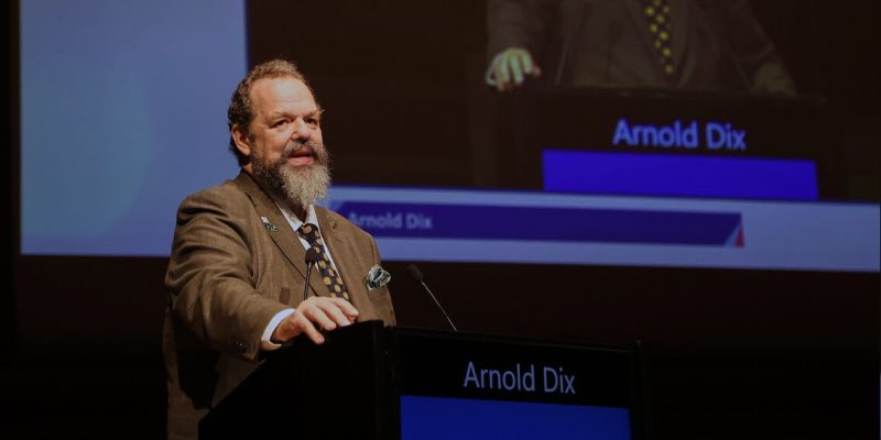 ITA president Arnold Dix at a Press Conference at WTC2023