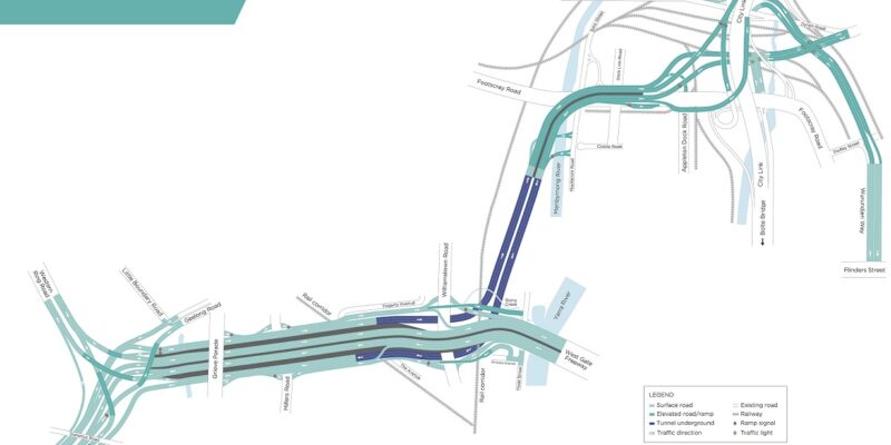 West Gate Tunnel Project Scope Map