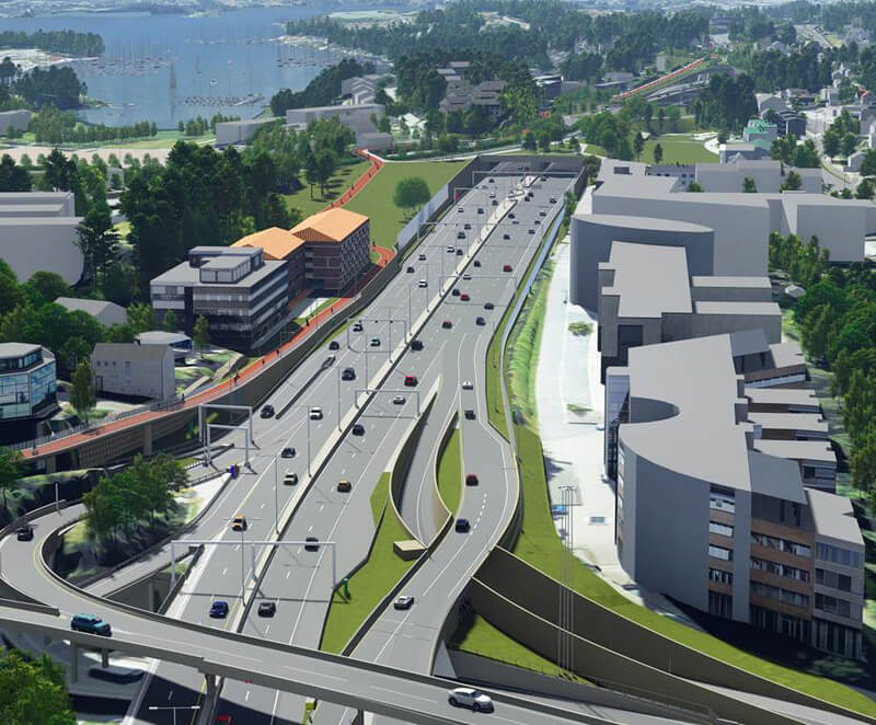 E18 Motorway in Norway