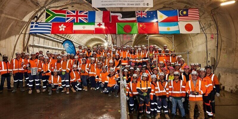 Maungawhau Station Tunnel Breakthrough