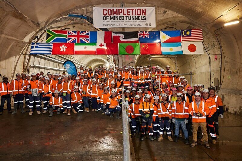 Maungawhau Station Tunnel Breakthrough