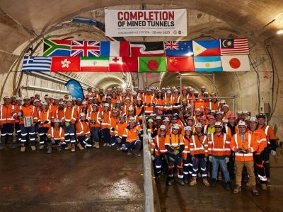 Maungawhau Station Tunnel Breakthrough