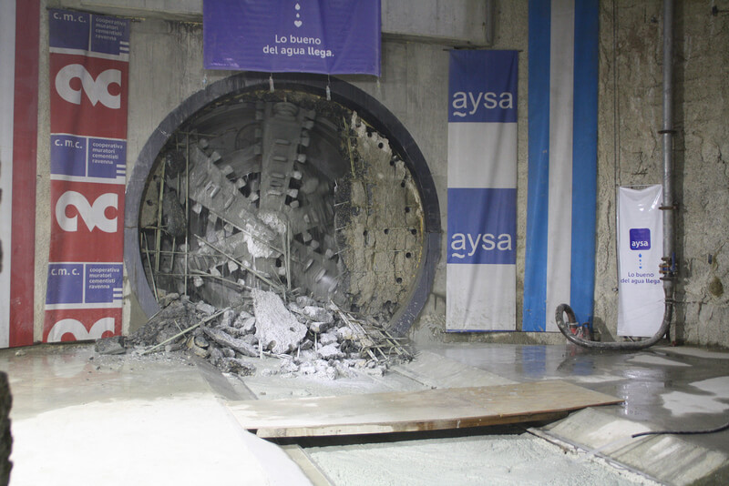 Río Subterráneo a Lomas tunnel TBM Breakthrough