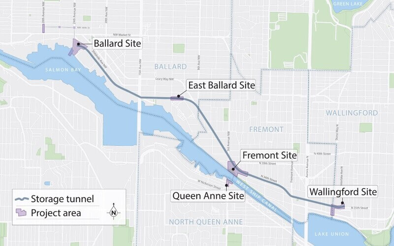 Seattle Ship Canal Water Quality Route Map