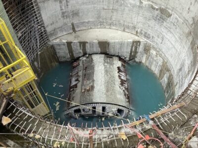 TBM MudHoney in Seattle Water Storage Tunnel Project