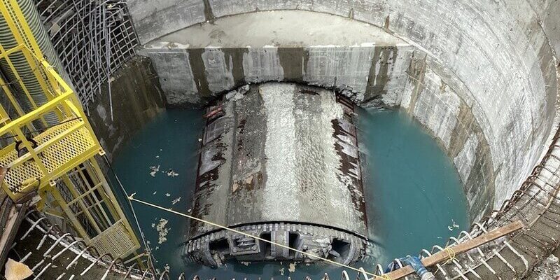 TBM MudHoney in Seattle Water Storage Tunnel Project