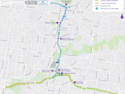 North East Link Tunnels Route