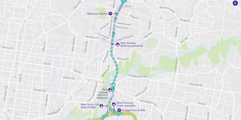 North East Link Tunnels Route