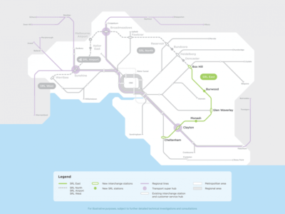 SRL East Route Map