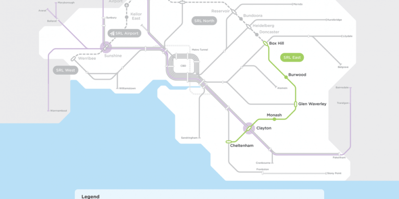 SRL East Route Map