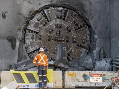 TBM Peggy Brakthrough on Western Sydney Airport Station