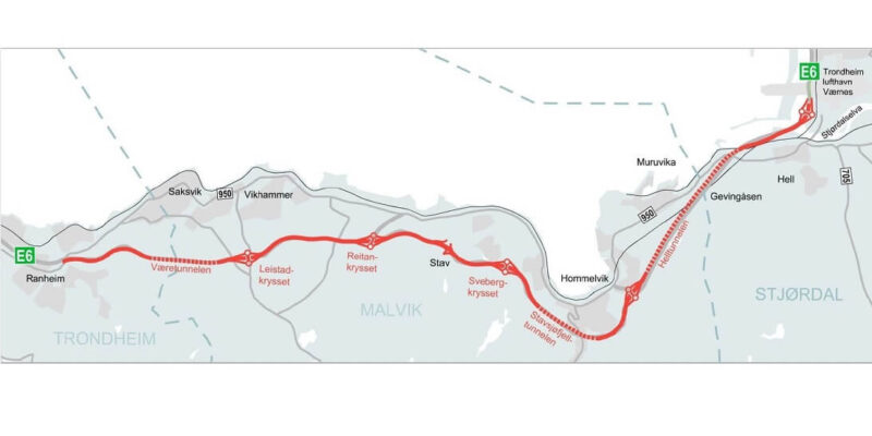 E6 Ranheim-Værnes Section