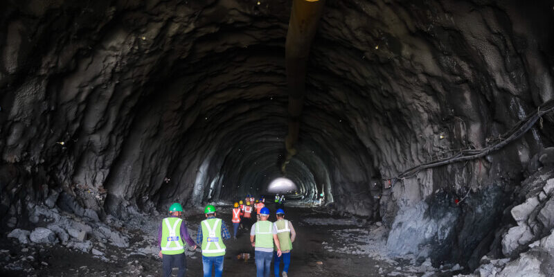 India's High-Speed Rail Project's First Mountain Tunnel