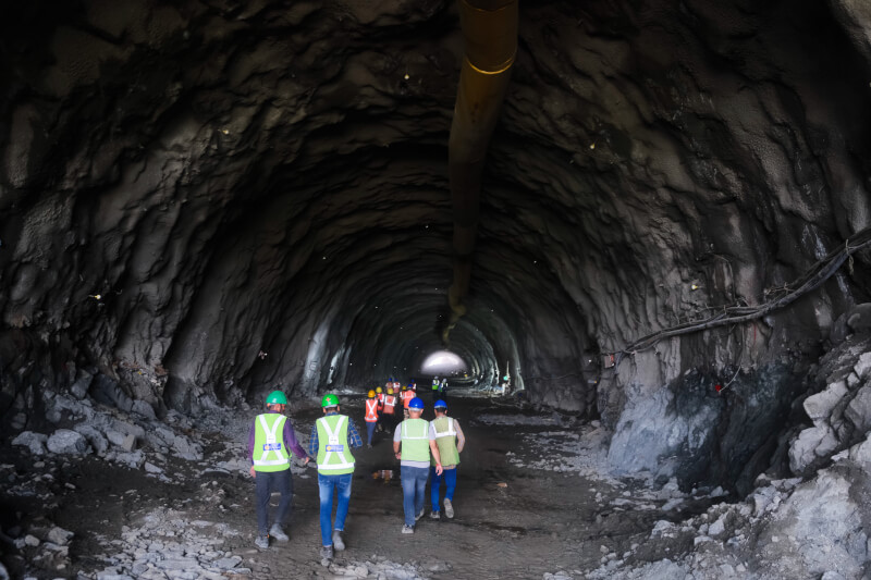 India's High-Speed Rail Project's First Mountain Tunnel