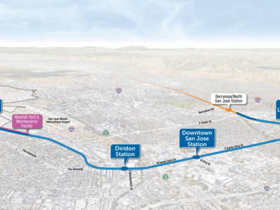 VTA’s Phase II Project Aerial Alignment Map