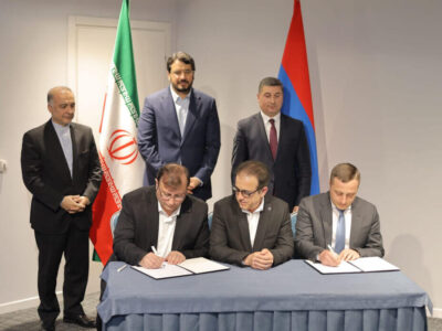 Armenia Iran Signing Contract for Agarak-Kajaran Road