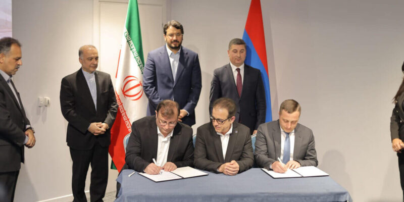 Armenia Iran Signing Contract for Agarak-Kajaran Road