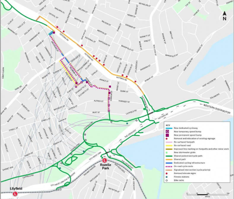 Rozelle Interchange Tunnel Route