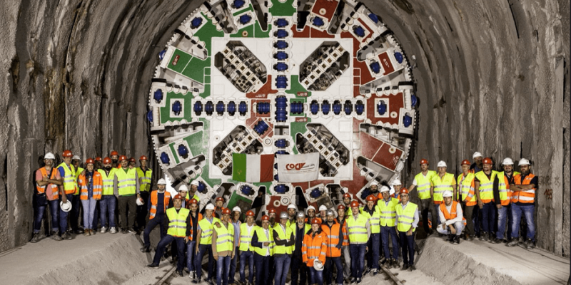 Serravalle Tunnel Breakthrough