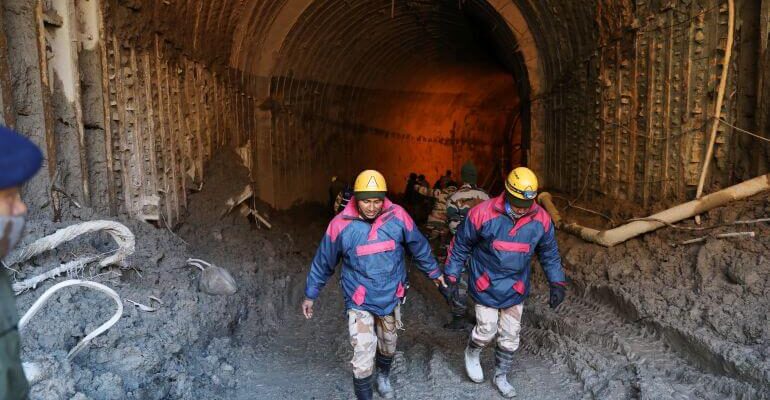 Trapped Tunnel Rescue Mission in India