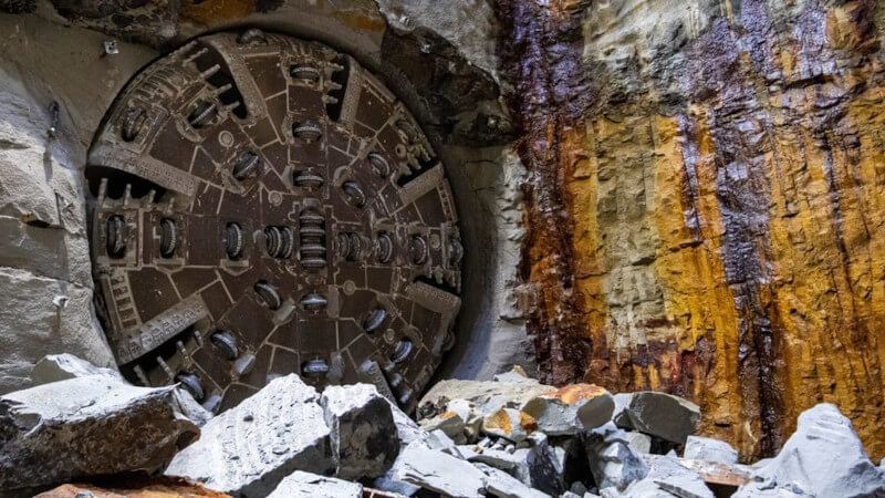 Tunnel Boring Machine Breakthrough