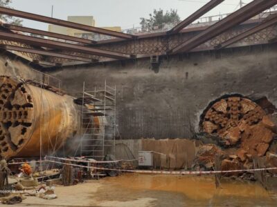 DZ1123 TBM Breakthrough on Delhi Metro