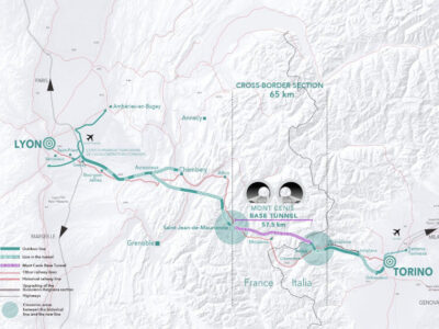 Mont Cenis Tunnel Route Map