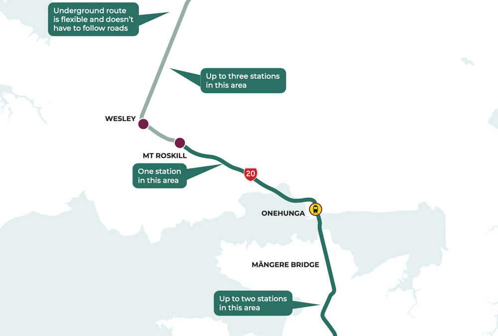 Auckland Light Rail Route Map