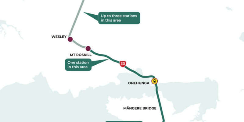 Auckland Light Rail Route Map