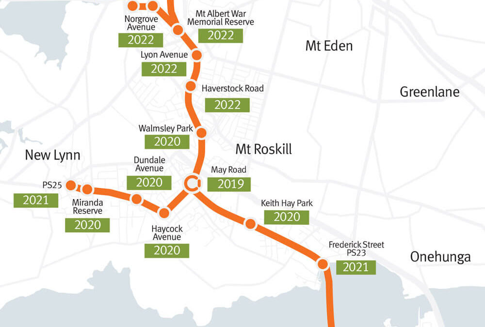Auckland Water Project Route Map