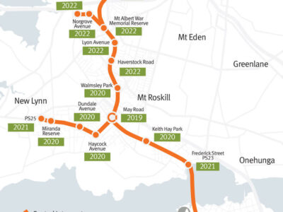 Auckland Water Project Route Map